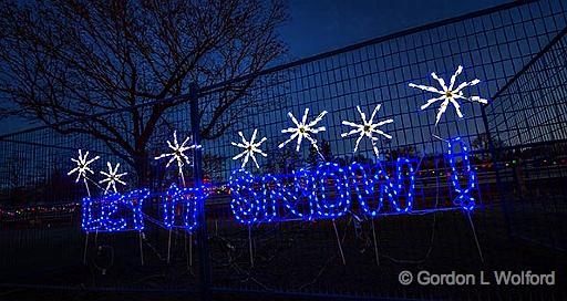 'Let It Snow'_46597-601.jpg - One of the Celebration of Lights displays photographed at Smiths Falls, Ontario, Canada.